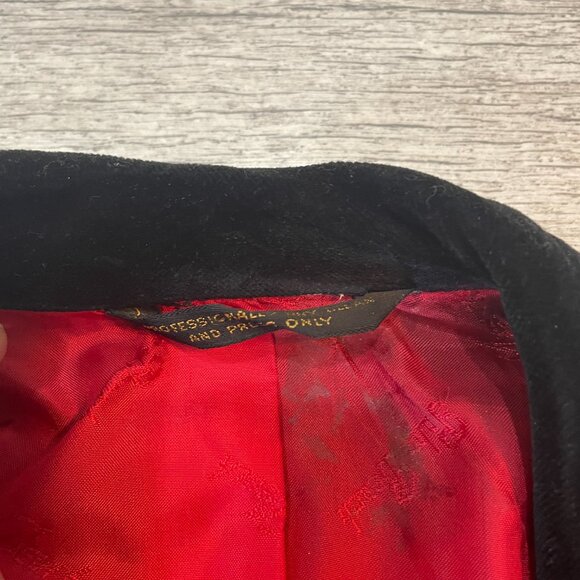 Vintage 50's 60's Tuxedo Rockabilly Black Jacket Mohair Black L Palm Beach - Picture 3 of 8